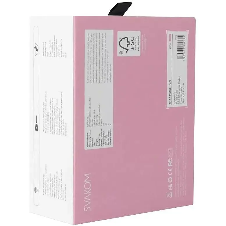 Вакуумный клиторальный стимулятор Svakom Pulse Pure Pale Pink - фото 9