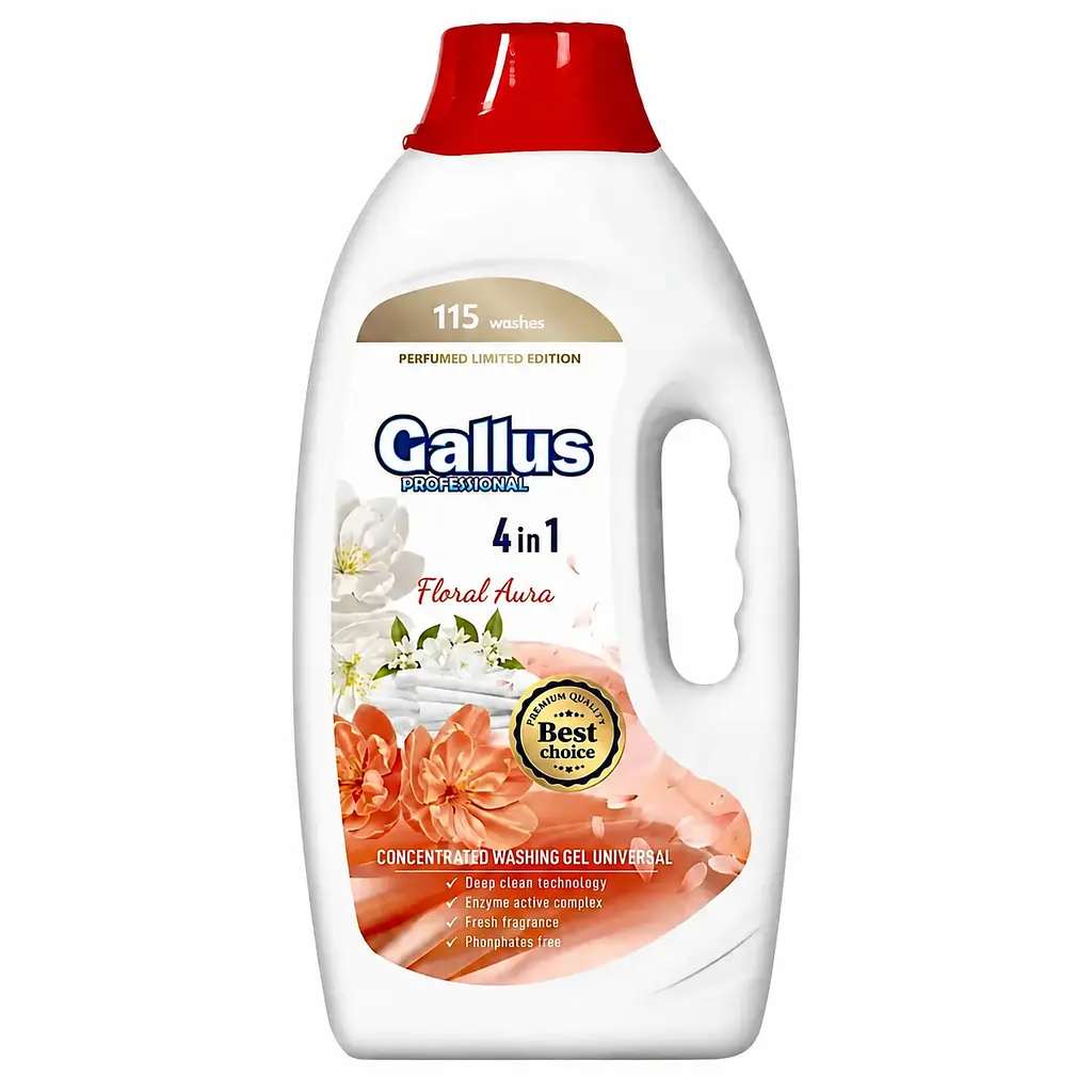 Гель для прання Gallus Professional 4в1 Universal «Квіткова аура», 4,05 л