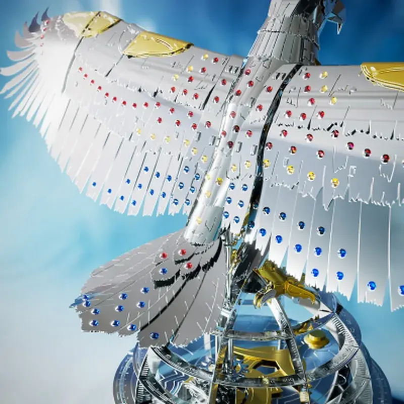 Конструктор Metal Time Колекційна модель Unity Wings Eagle Golden Armor Crystal Edition (MT101SWRSK-GA/READY) - фото 3