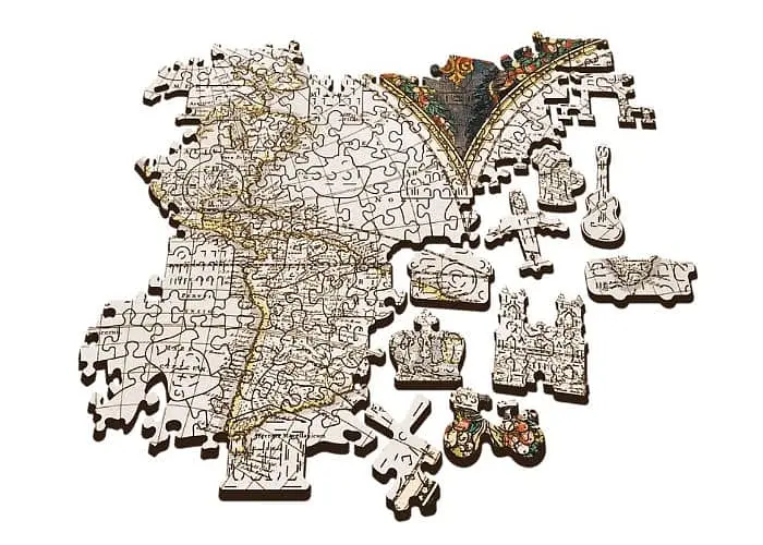 Пазл Trefl дерев'яний фігурний Антична мапа світу 1000 ел. (20144) - фото 3