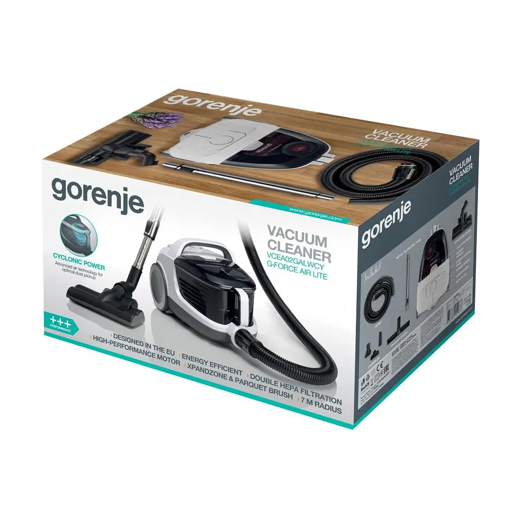 Пилосос Gorenje VCEA 02 GALWCY (VCEA02GALWCY) - фото 5