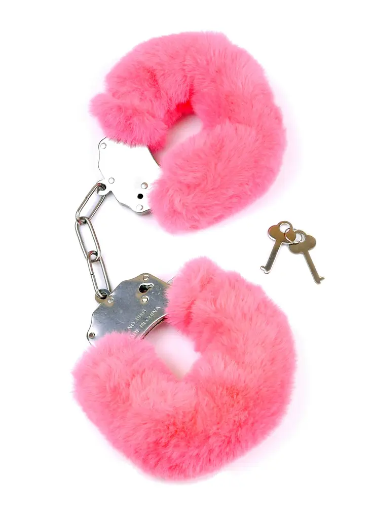 Наручники Fetish Boss Series Furry Cuffs Pink - фото 7