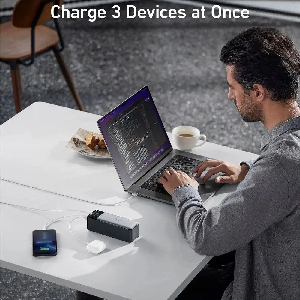 Универсальная мобильная батарея Anker PowerCore 737 GaNPrime 24000 mAh 140W Black (A1289011) - фото 6