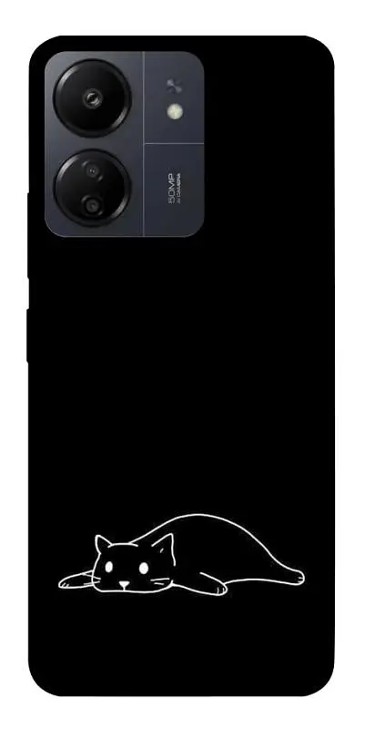 TPU чохол Demsky Lazy cat для Xiaomi Redmi 13C