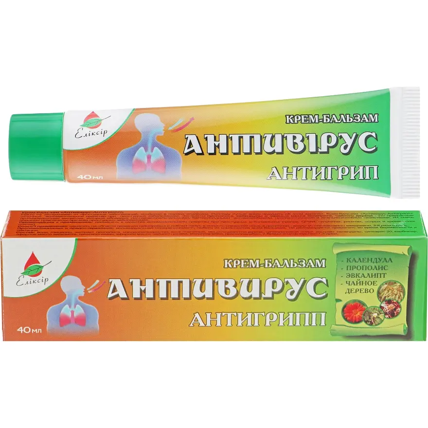 Крем-бальзам Elixir Антивірус-антигрип 40 мл  - фото 2