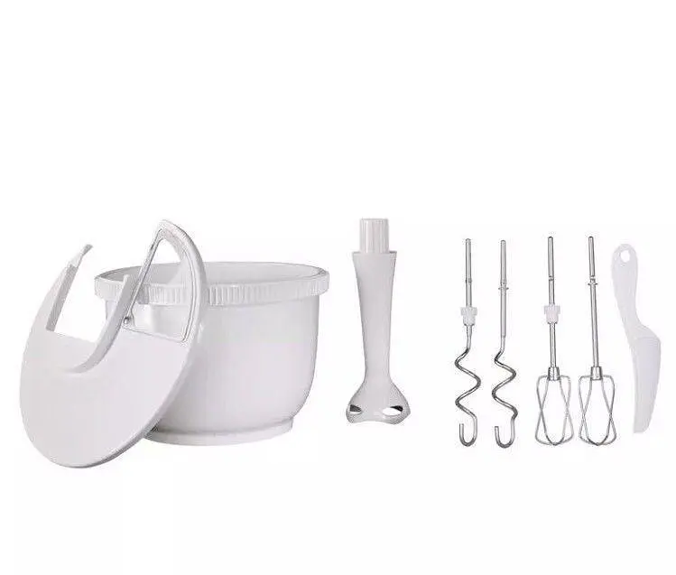 Ручний стаціонарний міксер з чашею, hand mixer set Silver Crest 300w - фото 3