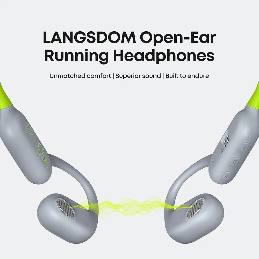 Наушники Langsdom спортивные костные BE-18 Max с MP3 плеером 32 ГБ встроенной памяти и IP67 влагозащитой для спорта и бега - фото 9