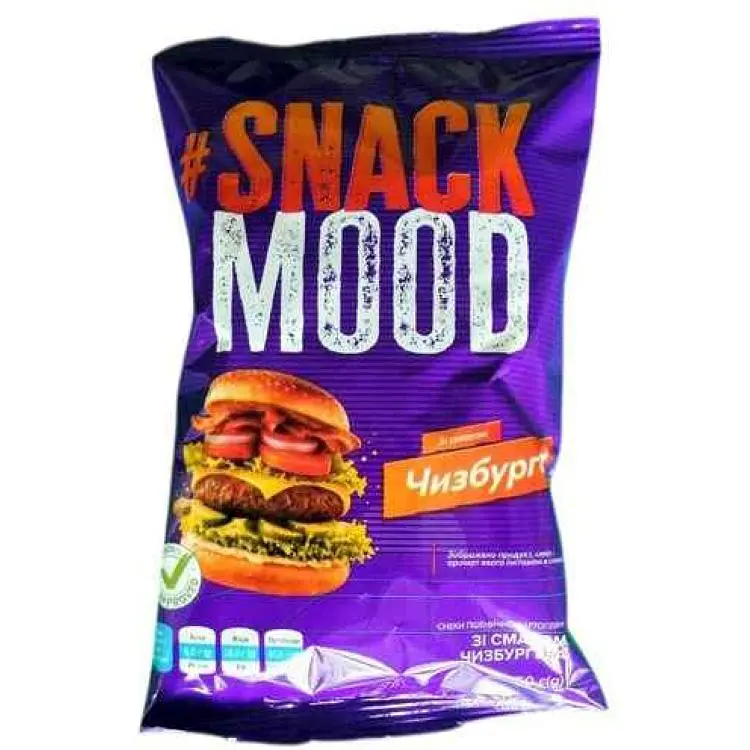 Снеки SNACK MOOD 50г Чизбургер пшенично-картопляні
