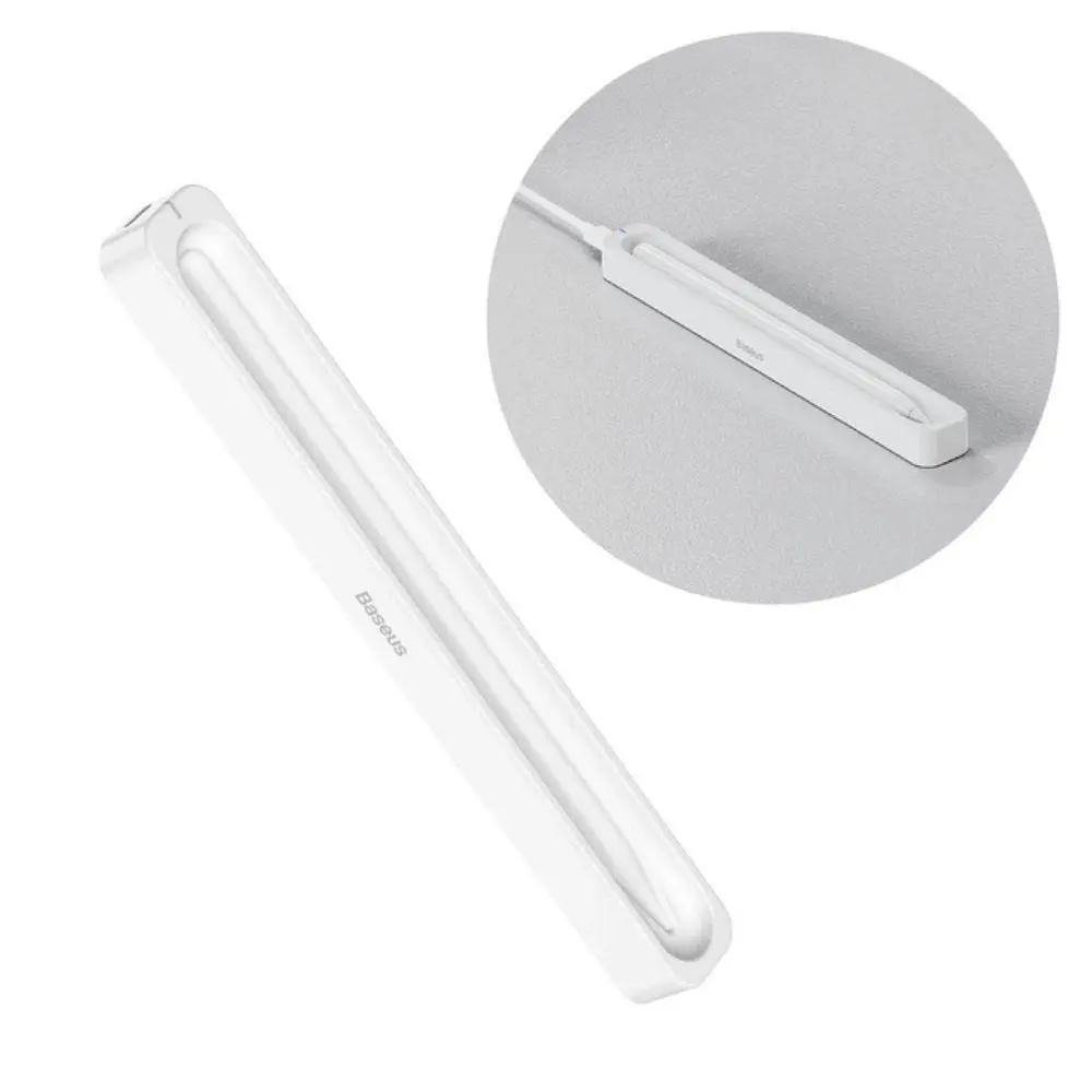 Кейс для зарядки стилуса Baseus Smooth Writing Stylus Wireless Charging Case Moon Білий (With Simple Charging Cable Type-C 3A - фото 3