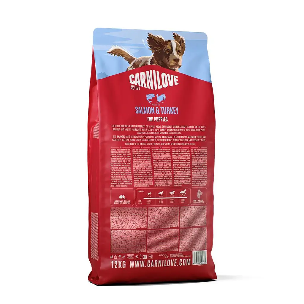 Сухий корм для цуценят Carnilove Active Salmon & Turkey Puppy суперпреміум лосось та індичка 12 кг - фото 2