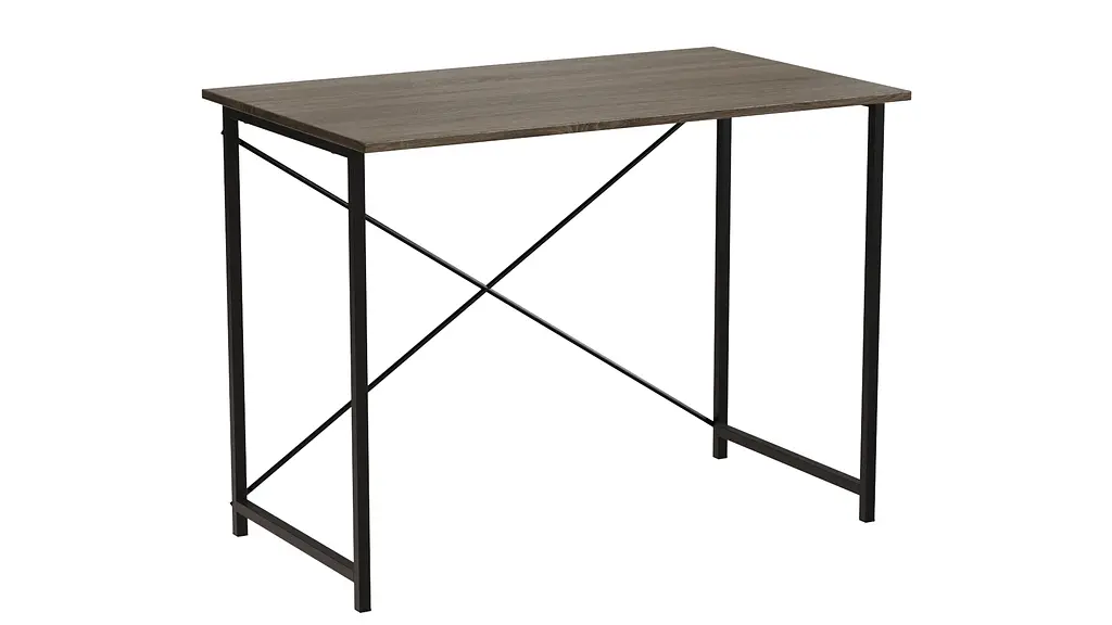 Стол письменный Line Лайт Ferrum-decor 750x1000x600 Черный металл ДСП Дуб Сонома Трюфель 16 мм (FRD-104847) - фото 5