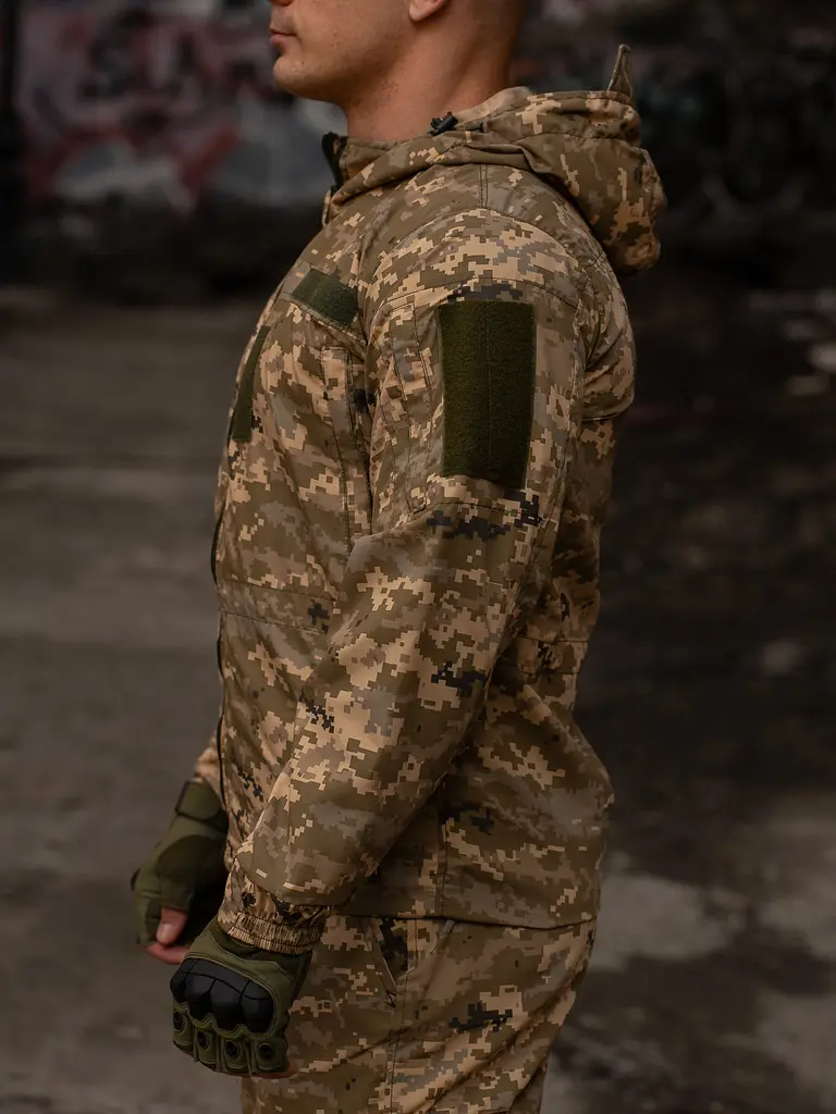 Куртка-вітрівка тактична Klost Poplin колір ММ14, 60 - фото 3