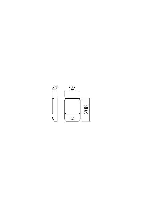 Бра вуличне COLIN AP LED SMD 9W IP54 DG 3000K (Sz)(5.1.2) Redo 90133 - фото 2