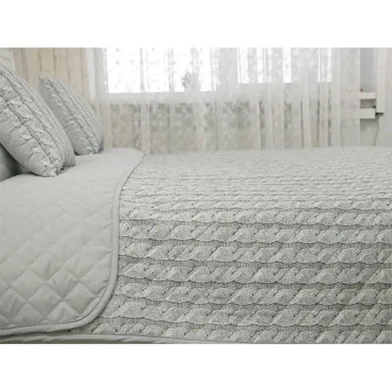 Покривало Руно декоративне Grey Braid 212х240 см (Р329.52_Grey Braid) - фото 3