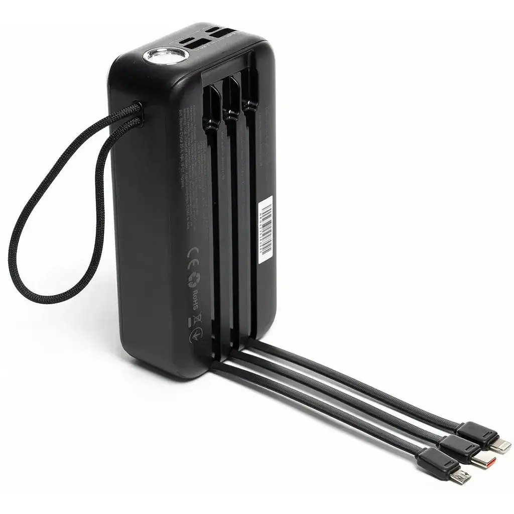 Батарея універсальна Hölmer NRG-02 Cheetah 30000mAh 22.5W Black (NRG-02 Cheetah) - фото 6