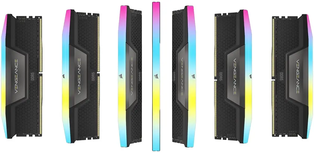 Модуль пам'яті Corsair DDR5 96GB (2x48) 6400MHz VENGEANCE RGB XMP 3.0 Black Heatspreader (CMH96GX5M2B6400C32) - фото 3