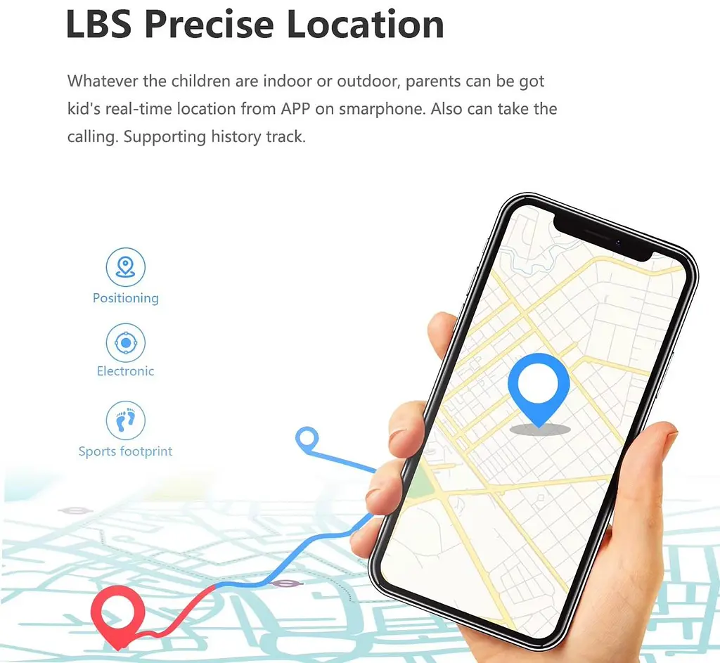 Розумний дитячий годинник Lemfo M-08 з GPS, прослушкою, SIM картою, українською мовою та до 2 днів роботи Синій - фото 6
