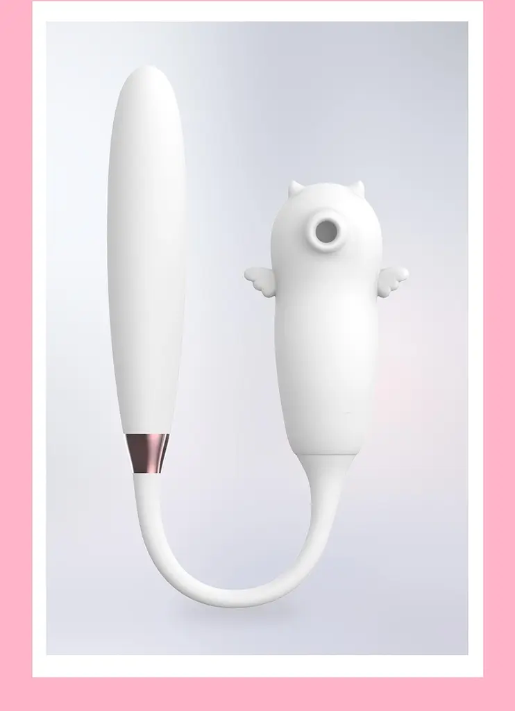 Вакуумний стимулятор клітора з вібрацією B - Series Lyla Viola Dual Purpose білий - фото 4