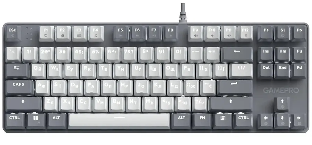 Клавиатура GamePro Genesis Metallic 87% Red switches (MK110G) - фото 2