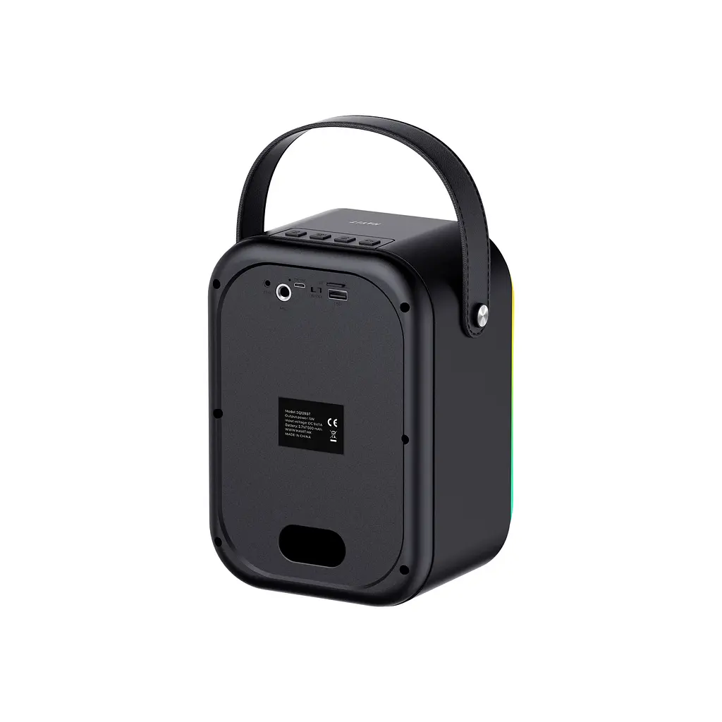 Портативна колонка HAVIT HV-SQ128BT 5W RGB Black HAVIT (28068-000) - фото 4