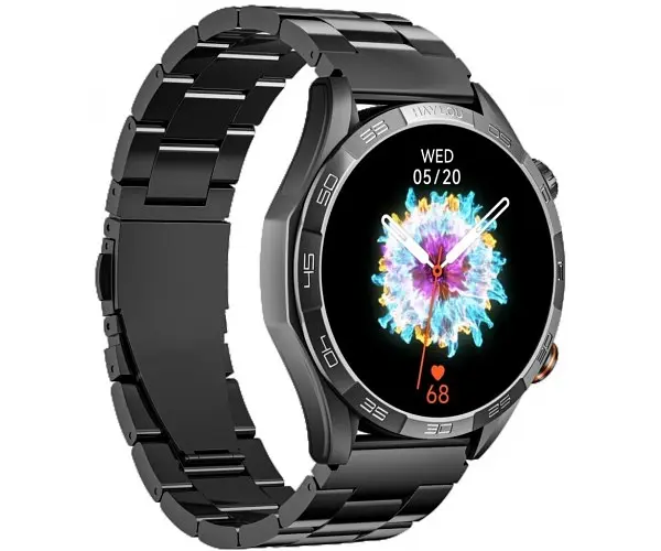 Розумний годинник Xiaomi Haylou Solar 5 LS20 2 ремінці Silicone + Stainless steel чорні - фото 4