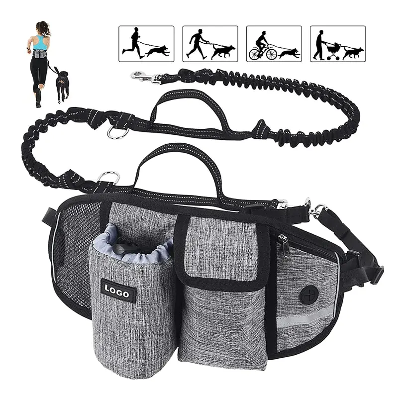Поясна сумка для вигулу собак з поводком Dog Walking Waist Belt Bag - фото 2