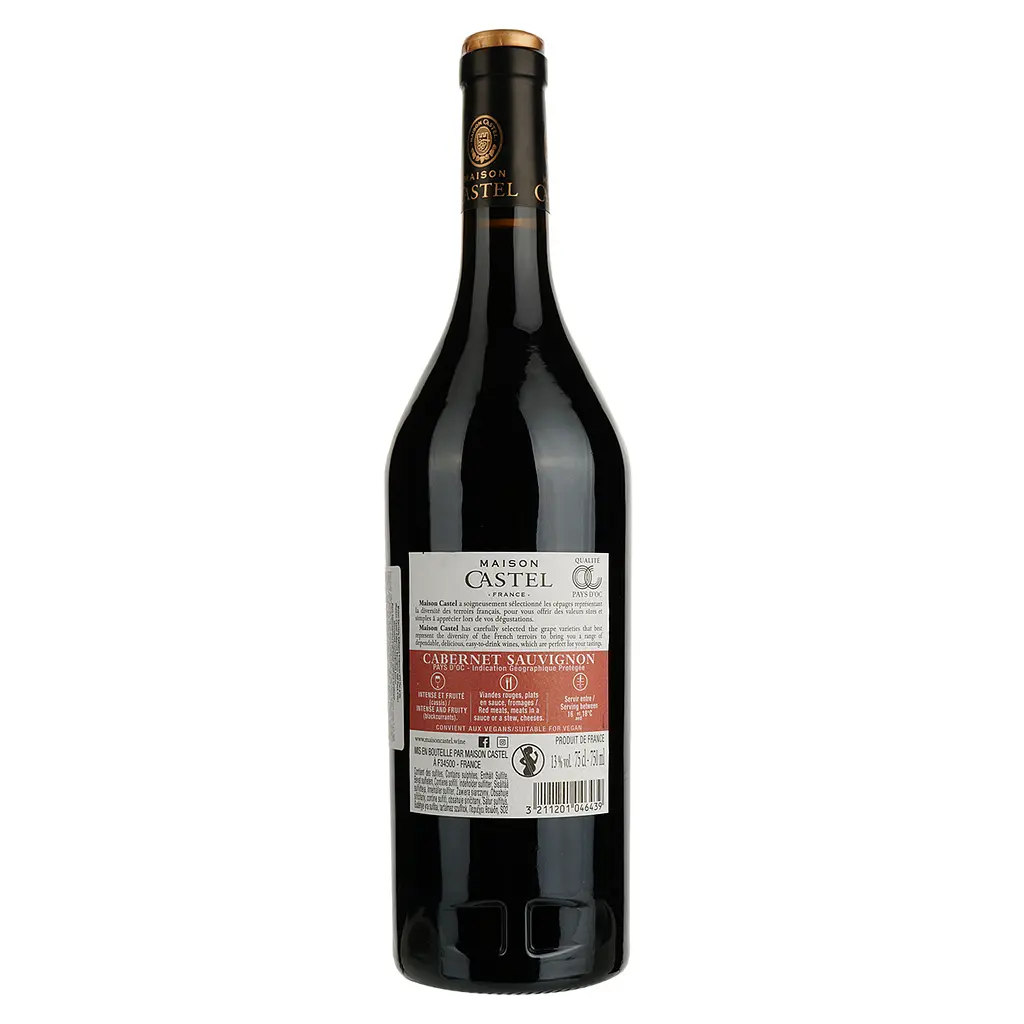 Вино Maison Castel Cabernet Sauvignon, червоне, напівсухе, 0,75 л - фото 2
