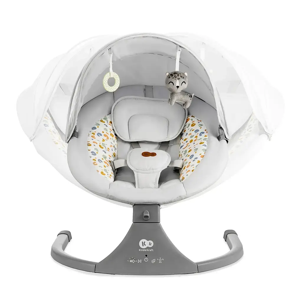 Кресло-качели Kinderkraft Lumi 2 Light Grey (KBLUMI02LGR0000) - фото 3