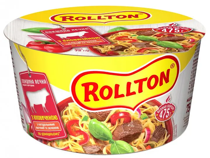 Лапша Rollton яичная с говядиной по-домашнему 75 г (697901) - фото 2