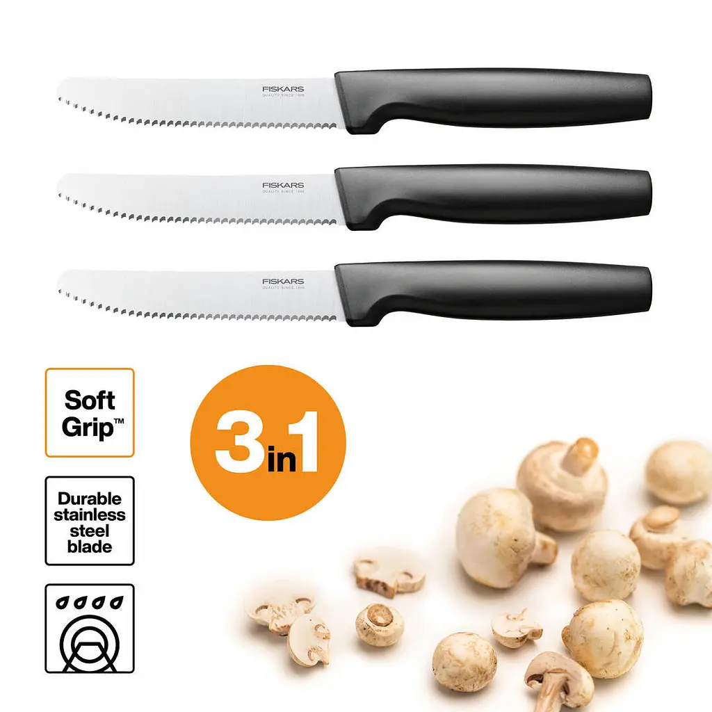 Набір столових ножів Fiskars Functional Form ™ 3 шт 1057562