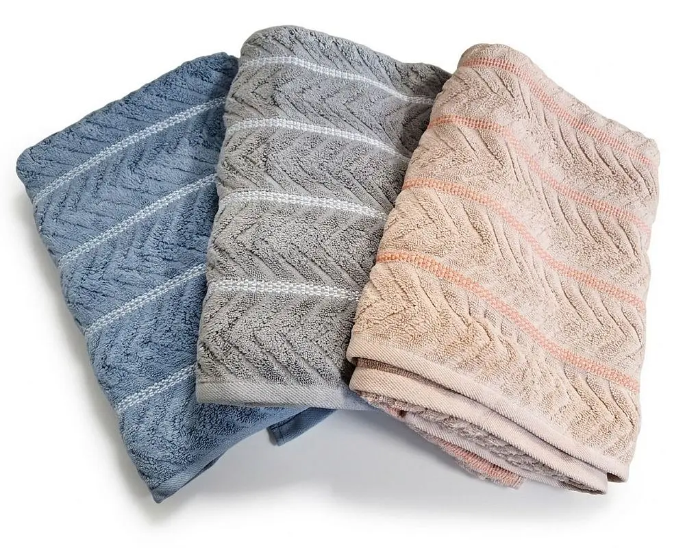 Набір турецьких махрових рушників Cestepe MicroCotton Premium 3 штуки 50x90 + 3 штуки 70х140 Multi 2 щільність 600 г/м2 - фото 6