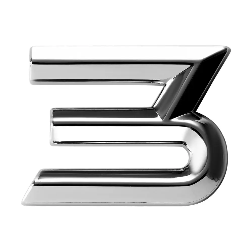 3D-цифра 3 з гранню MAK (30308)