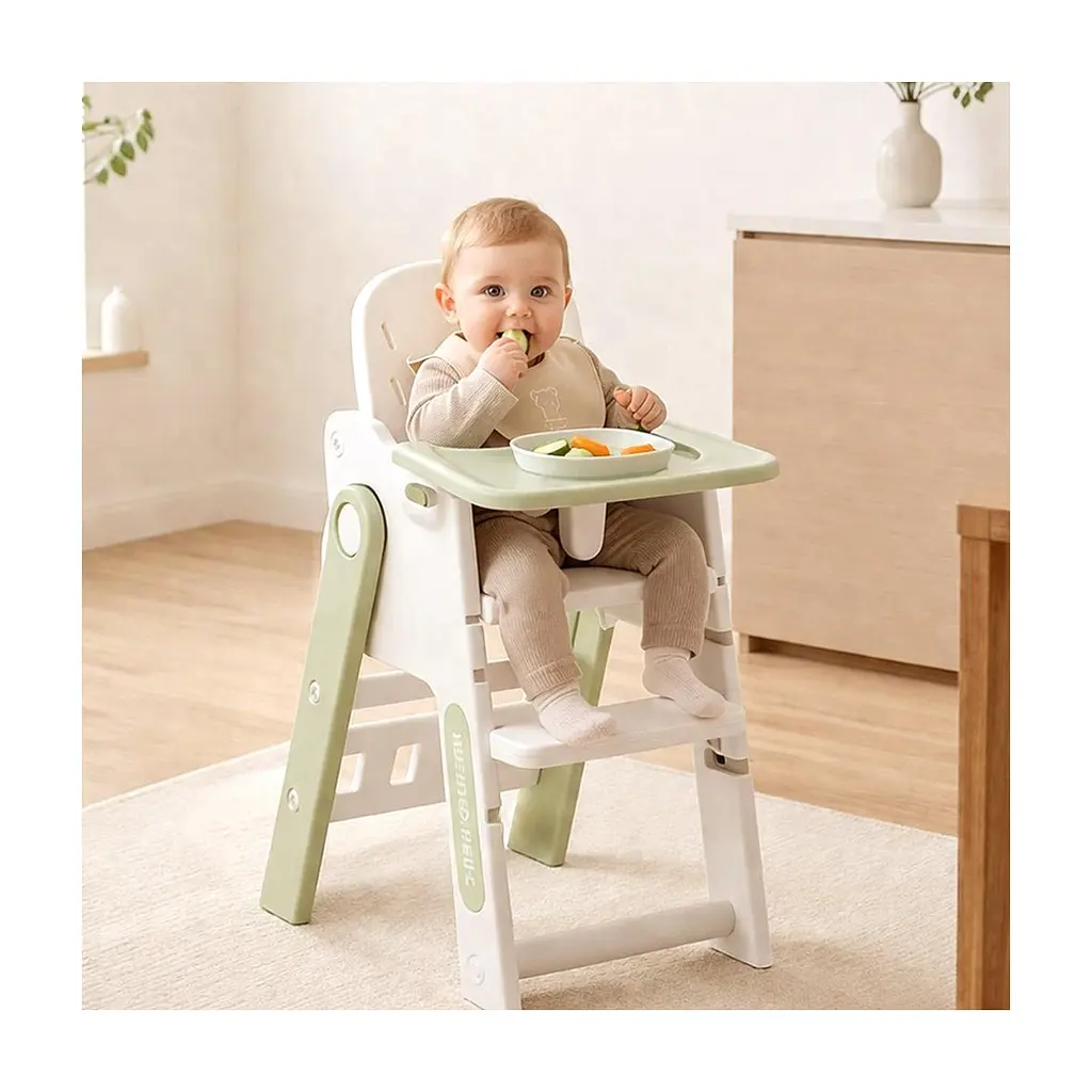 Стілець для годування Mealux Feedo White/Green (KD-F033 White/Green) - фото 4