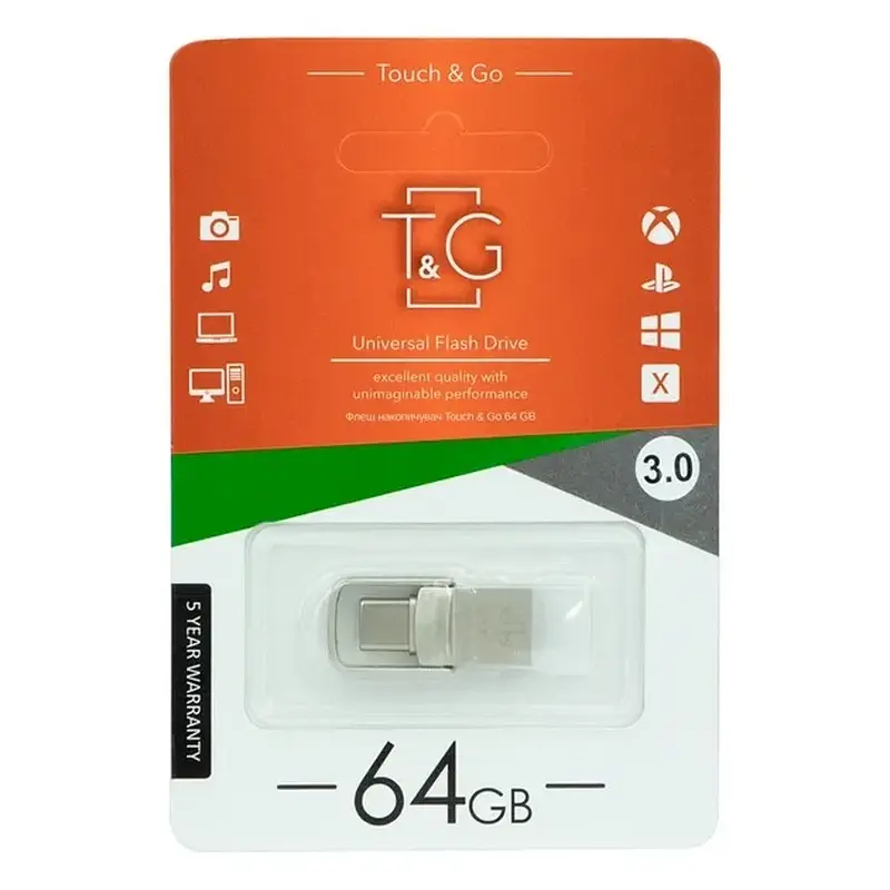 USB флеш T&G 104 Metal USB 3.0 -Type C 64GB - фото 2