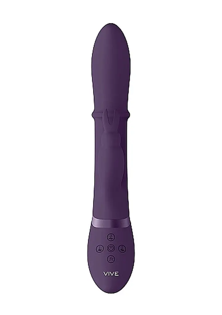 Вибратор-кролик ShotsToys Halo 24.5 см (фиолетовый) - фото 2