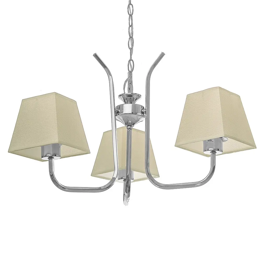 Люстра подвесная Brille прованс с абажуром E27 60W CH (BKL-653S/3) - фото 4