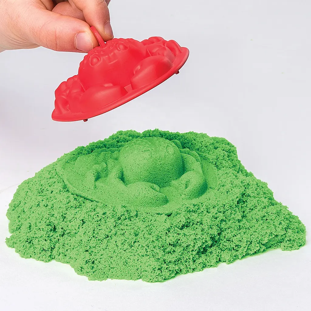 Набір піску для дитячої творчості Wacky-Tivities Kinetic Sand, зелений, 454 г (71402G) - фото 6