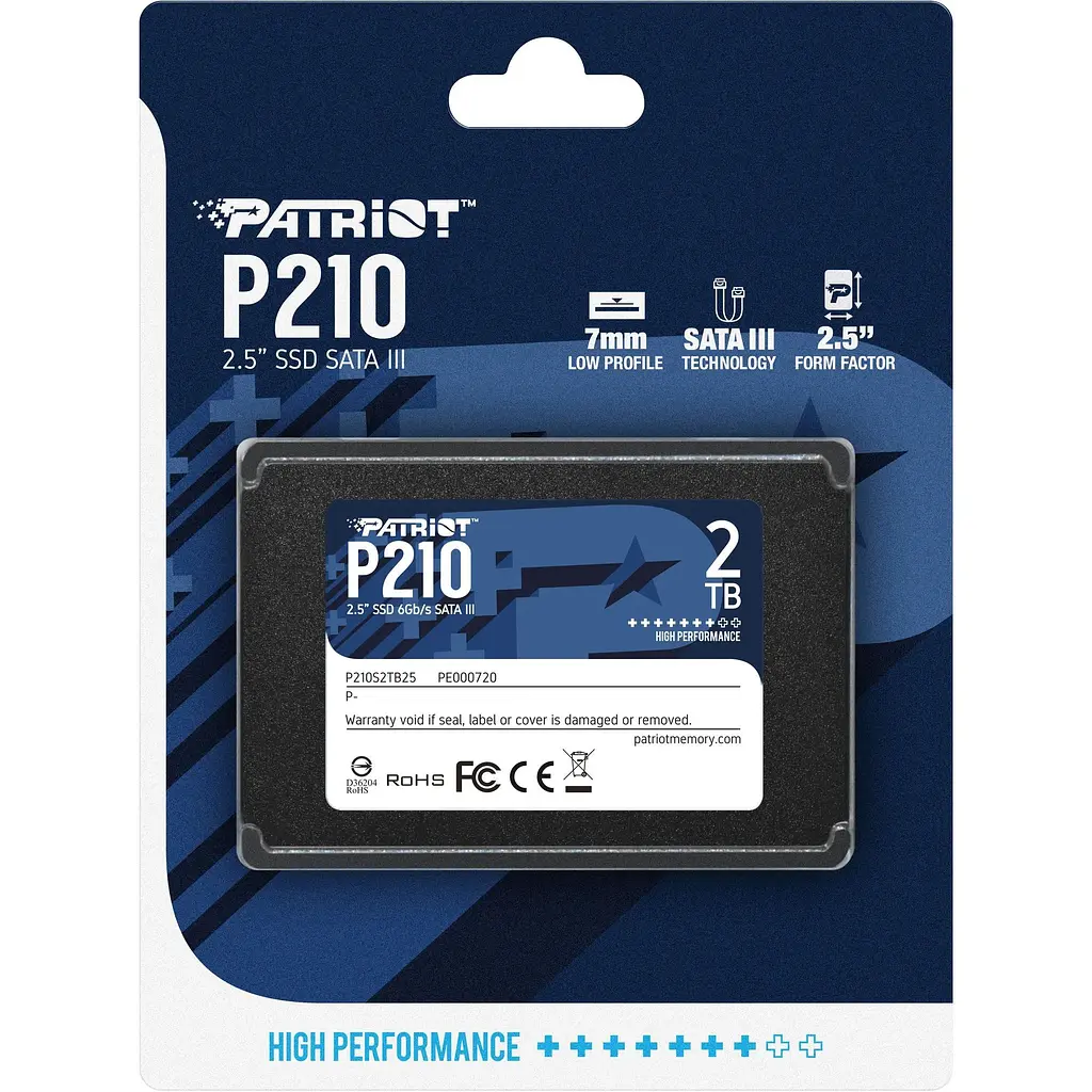 SSD накопичувач Patriot P210 2TB (P210S2TB25) [153334] - фото 4