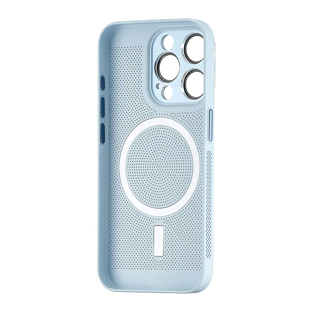 Чохол Perfomed with MagSafe Protected Camera iPhone 15 Pro Light Blue - фото 3