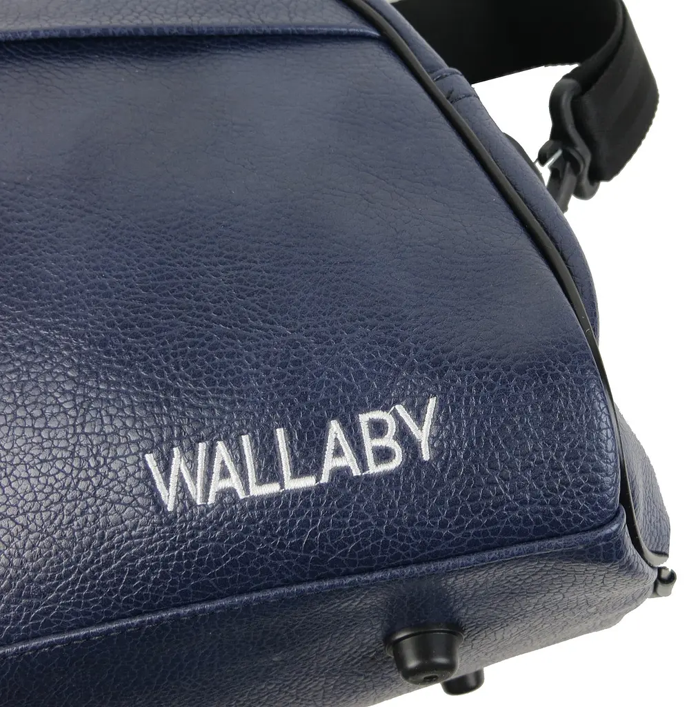 Сумка спортивна для фітнесу Wallaby зі штучної шкіри 16 л 44×23×19 см Синя - фото 8