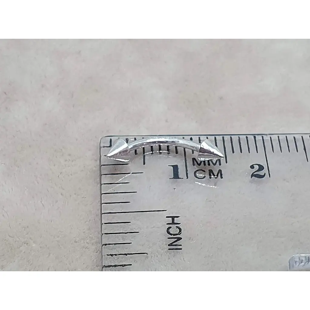 Серебряная серьга для пирсинга брови Umax. 7041U - фото 5