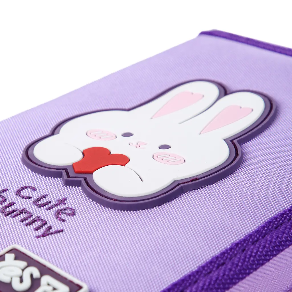 Пенал шкільний Yes одинарний з двома клапанами Cute Bunny HP-04 - фото 6