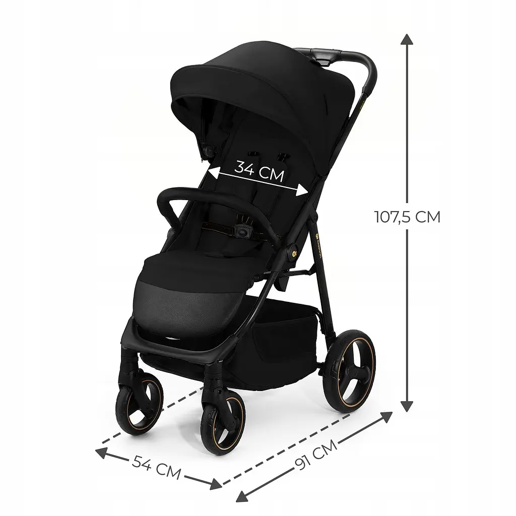 Прогулянкова коляска Kinderkraft Trig 3 Black - фото 4