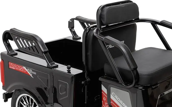 Электроскутер Трехколесный Crosser TR-5 Tranzit (1200W, 72V,24Ah) Черный - фото 10