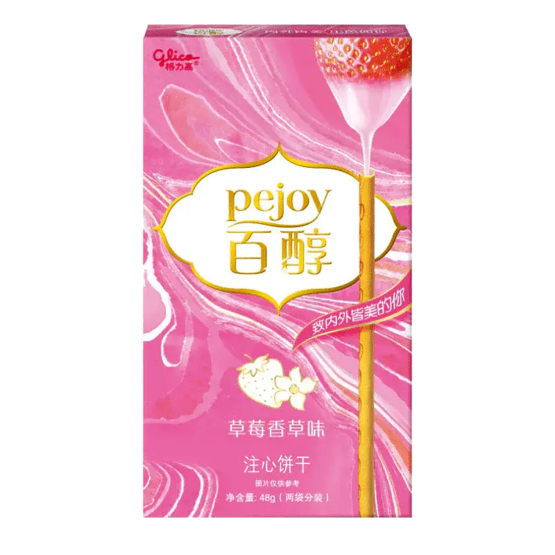 Бісквітні палички Pejoy Vanilla Strawberry 48 г