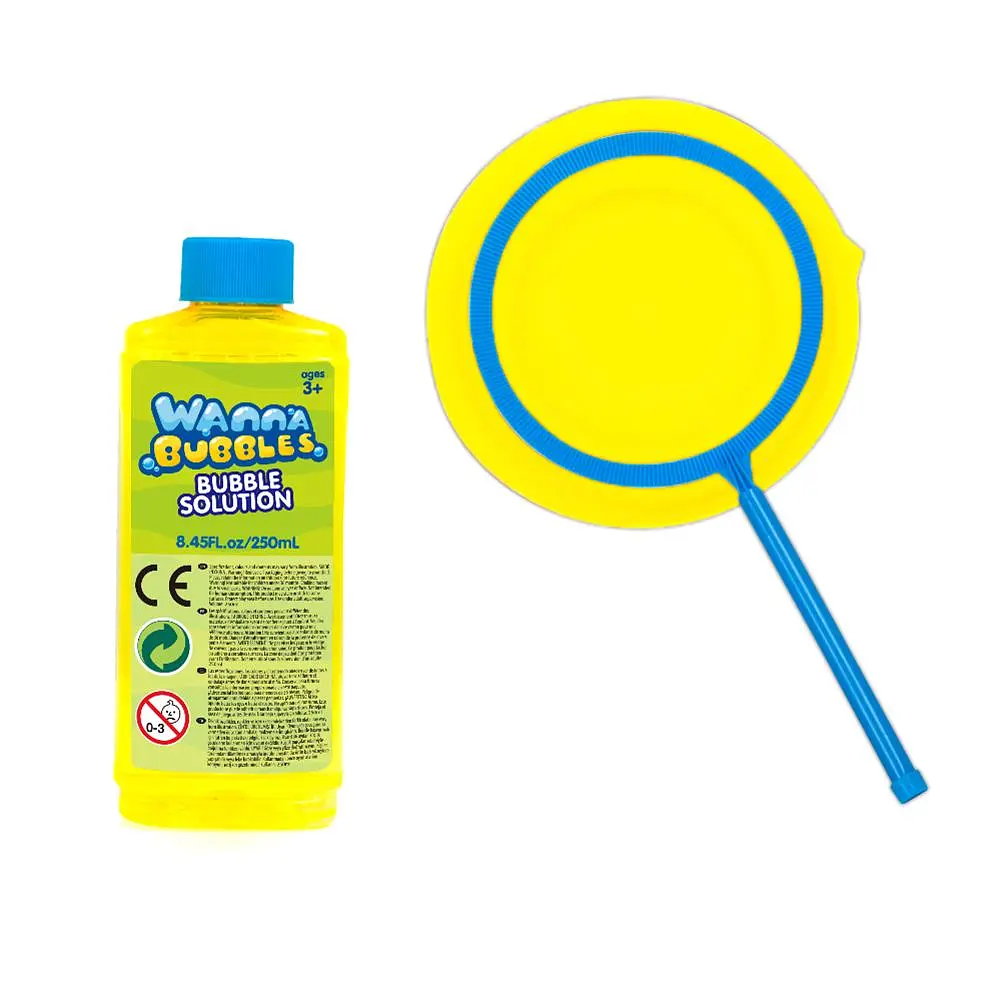 Мильні бульбашки Wanna Bubbles Гігантський розмір, 250 мл, жовтий (BB095-1) - фото 2