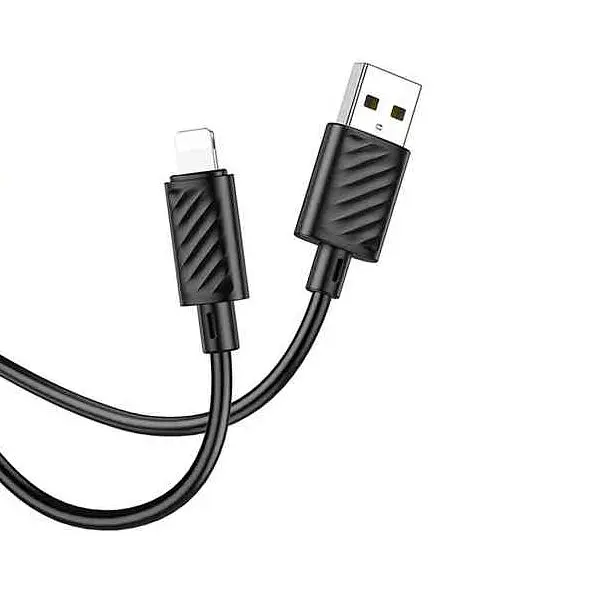 Кабель Hoco X88 Gratified charging data cable for Lightning Black