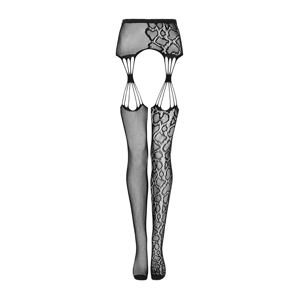 Еротичні колготки-бодістокінг Obsessive Garter stockings S821 S/M/L - фото 5