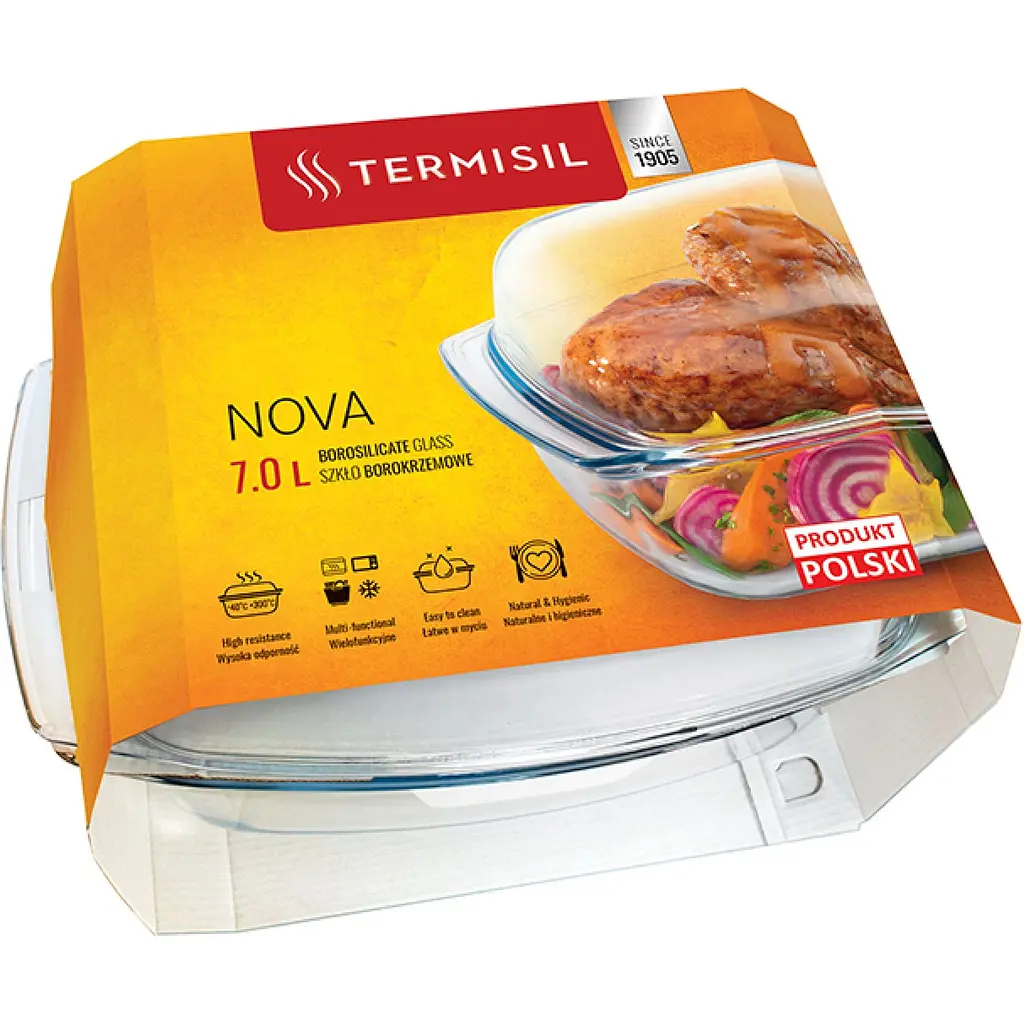 Форма для запекания Termisil прямоугольная с крышкой 7 л (PNSP700A) - фото 2