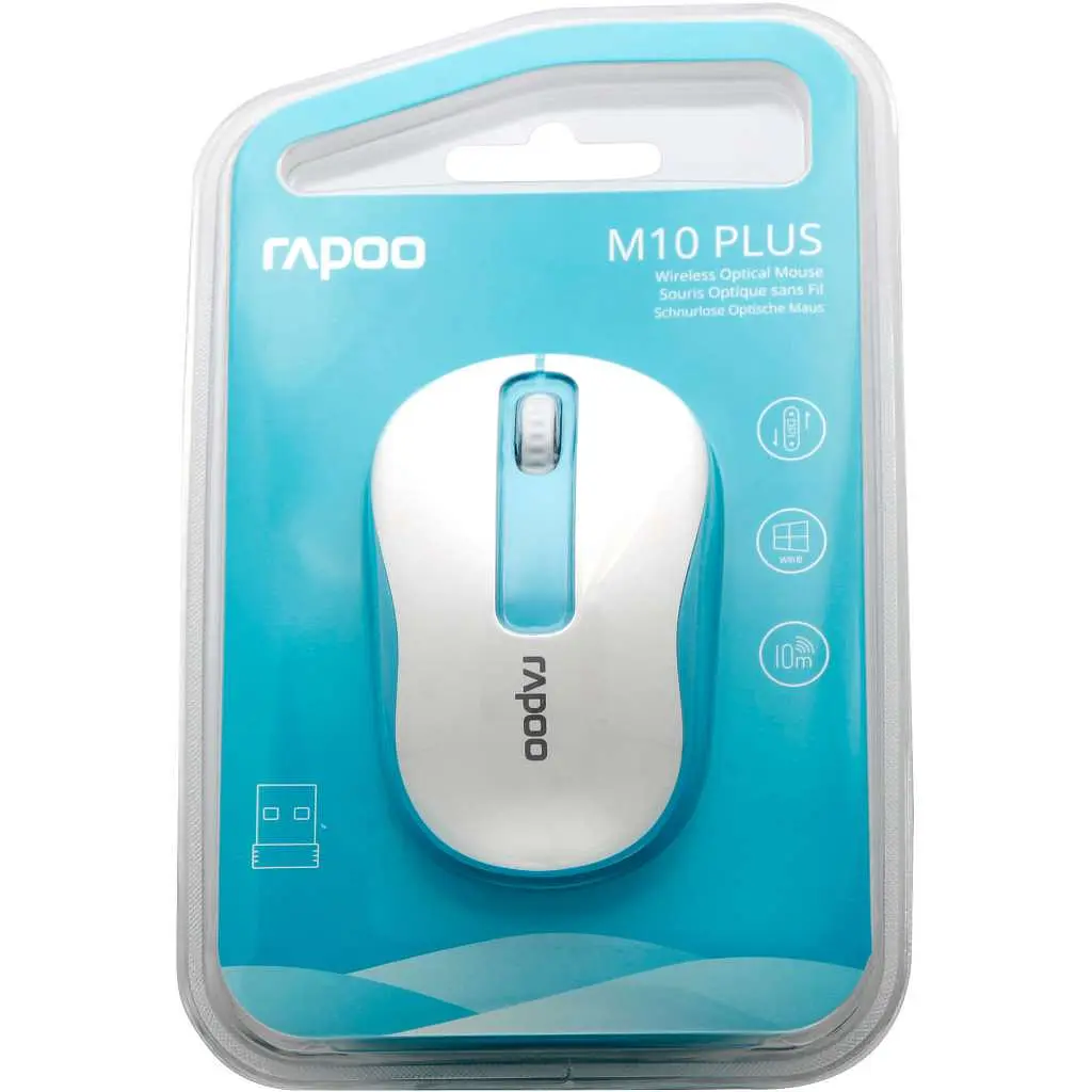 Бездротова миша Rapoo M10 Plus Wireless Blue (M10 Plus Blue) - фото 4